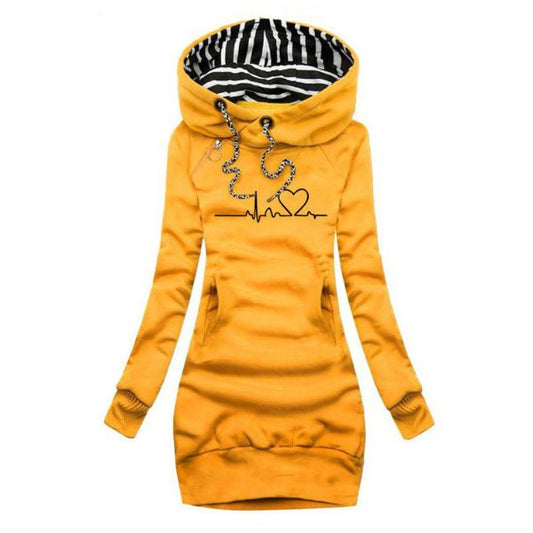 Denise | Printed Hoodie Dress