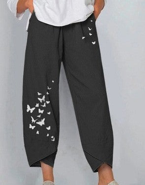 Women's Cotton And Linen Casual Pants