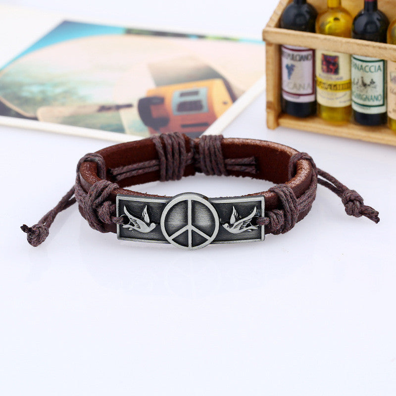 Peace Pigeon Vintage Adjustable Casual Bracelet